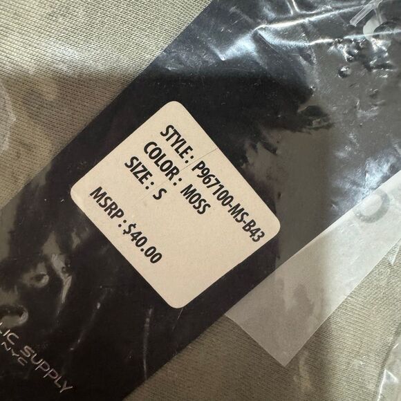 Public Supply Men’s Oversized Fit Tee Moss - Picture 2 of 5